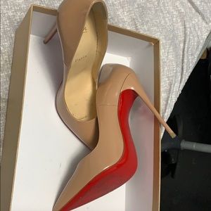Christian Louboutin heels barely worn, run small